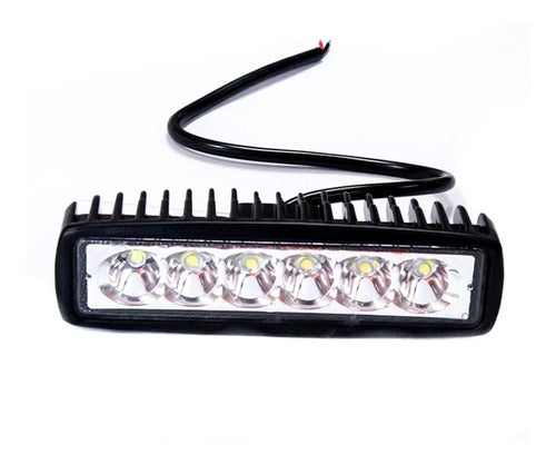 MS Kit 8 Faros Barra 6 Leds Auxiliar Led Camioneta 4x4 3