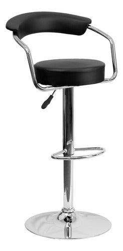 NOffice High Leather Cashier Chair with Armrests, Metal Base Quality 0