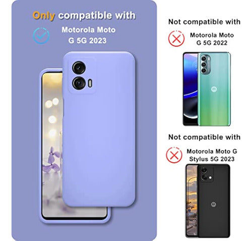 Yenapoon Motorola Moto G 5G 2023 and 2 Case with Tempered Glass Screen Protectors 1