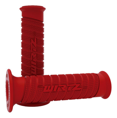 Puños Manoplas Grip Wirtz Street Calle Rojo Cg Titan Fz 0