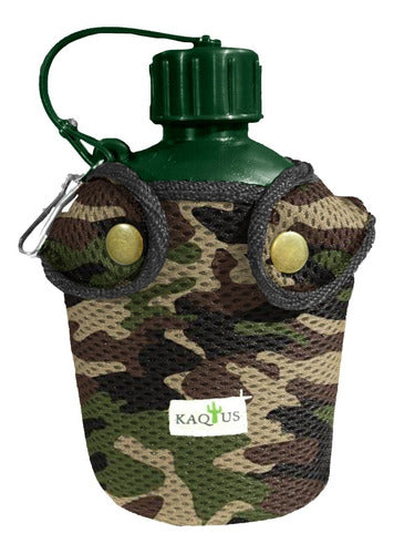 Kaqtus Tactical Type 1L Children’s Water Bottle with Military Sleeve 0