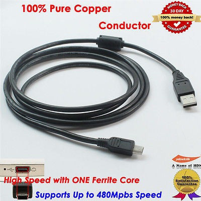 PS3 Mini USB Sync Charge Cable Controller 3