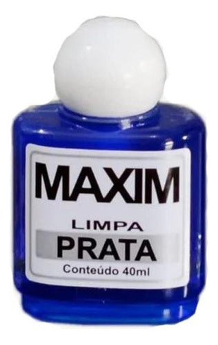 Kit 1 Limpa Pratas 925 Maxim 40ml + 1 Flanela Mágica 1