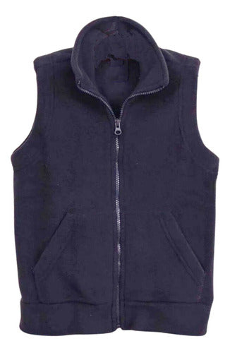 Acero Full Zip Polar Vest in Navy Blue - Size 2XL 0