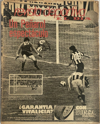 Revista Deportiva Nº 3 El Día, Peñarol Espectáculo 1977 Cr07 0