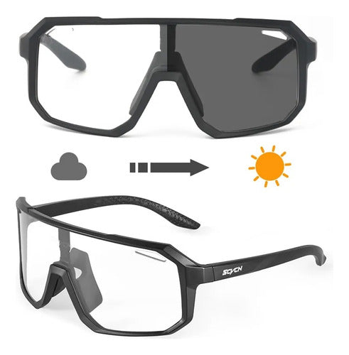 Sports Photocromatic Sunglasses SCVCN Black Frame 1