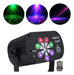 Mini Raio Laser Strobo Canhão Led Coloridos Rgb E Uv Balada 0