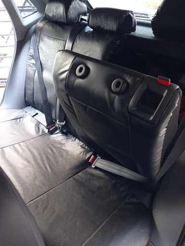 Padded Faux Leather Seat Cover for Fiat Palio Weekend 10/ 6