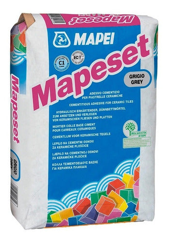 Pack X20 Pegamento Ceramica Mapeset Gris - Mapei - 25 Kg 0