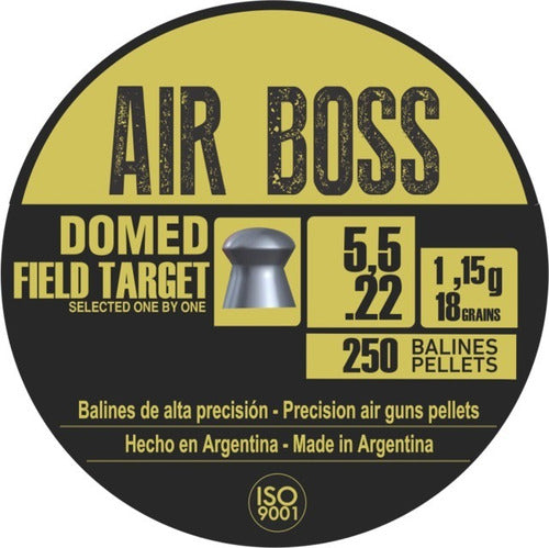 Balines Apolo Air Boss Domed Field Target 5.5 Mm X 250 18 Gr 0