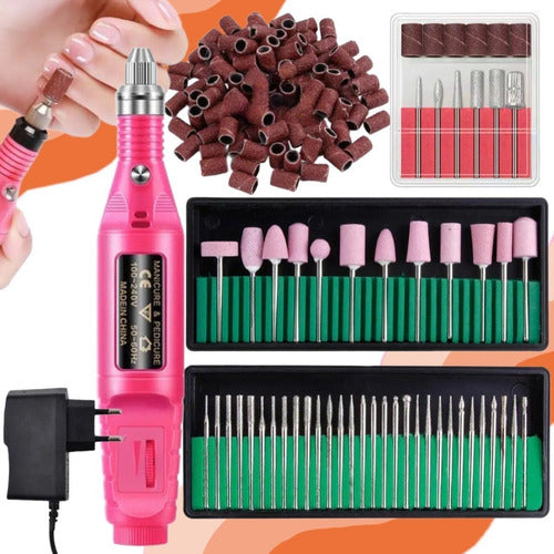 Electric Nail Manicure Kit with 48 Bits Decoration Spare Parts 0