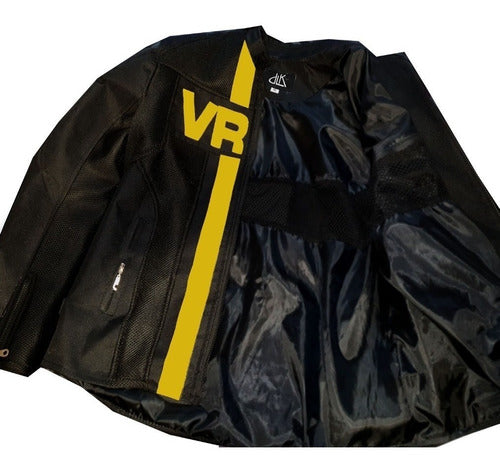 DLR Style Campera Moto De Verano VR46 Con Protecciones Ventilaciones 2