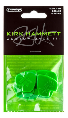 Jim Dunlop Jazz III Kirk Hammett Signature Pick Pack x 6 3