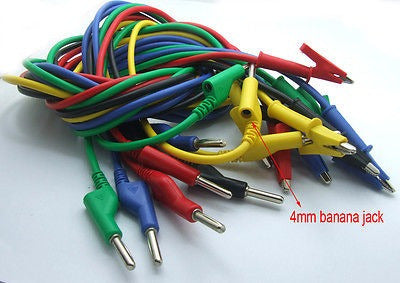 High-Quality 5 x 4 mm Silicone Cables Banana Plug 0