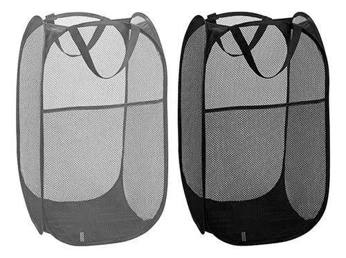 Poshige Pack of 2 Foldable Laundry Baskets 0