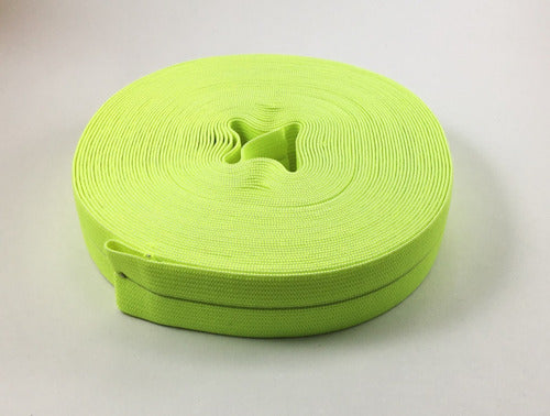 Genérica Elastico 25mm Partido Amarillo Flúo X 50mts 0