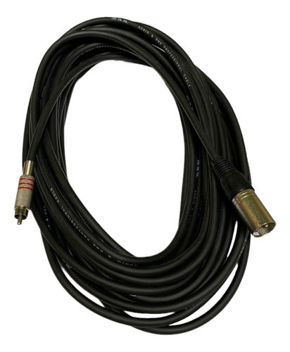 TD Cable RCA A Canon Macho Pro 15 Mts Mixer Audio Consola 0