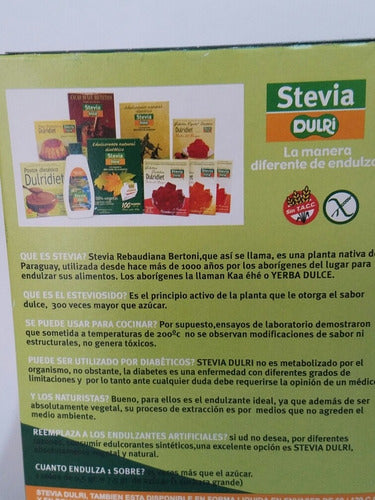 Stevia Dulri Powdered X 100 Sachets X 3 Boxes (Natural) 2