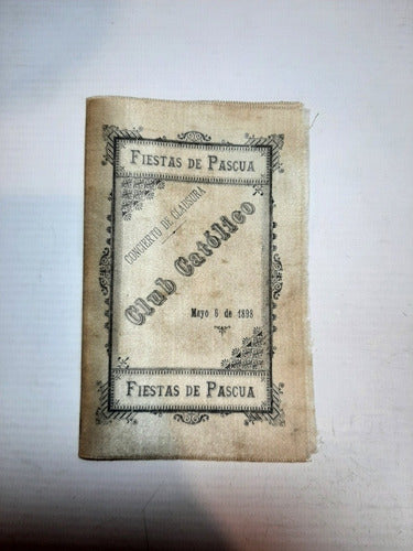 Antigua Invitación De Seda Fiestas De Pascuas 7o 1965 0