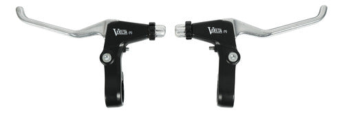 Vuelta Brake Levers V-Brake/Disc Bk/Silver 0