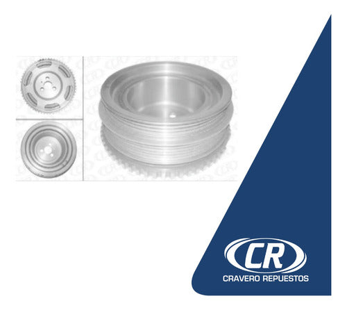 Polea Cigüeñal Para Fiat Palio Siena Con A/a Motor Fire 1.3 2