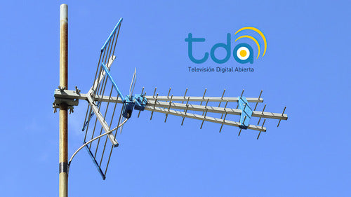 Antena Tda Tv Digital Abierta Hd Megalite + 15m Cable Coaxil 7