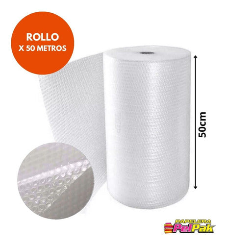 Rollo De Polietileno Globitos Burbujas Pluribol 50cmx50mts 0