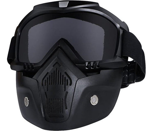 GGBuy Mask Anti-Fog Paintball Motorcycle Removable with Strap 0