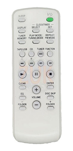 Remote Control for Sony CMT-FX200 FX205 CMTFX205 Zuk 0