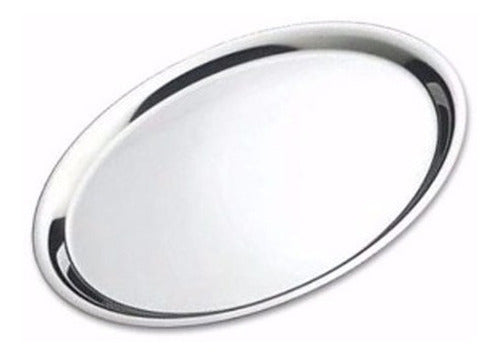 Large Stainless Steel Pizza Tray Plate Stand 36cm Pizza 0
