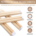 Hkejoi Wooden Canvas DIY Kit, 40x50cm, Easy to Assemble 3