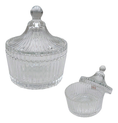 Pack of 24 Glass Candle Holder Jars with Lid - Elegant and Decorative Caramelera 0