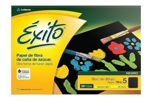 Éxito Black Drawing Pad N°5 - 20 Sheets 0