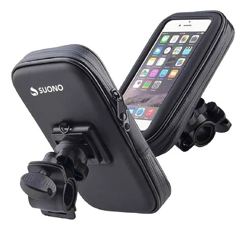 Soporte Celular Moto Bicicleta Touch Impermeable Lluvia 0