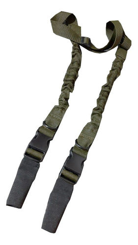 BOER Tactical Bungee Sling 2 Points Green OD Long Gun 0