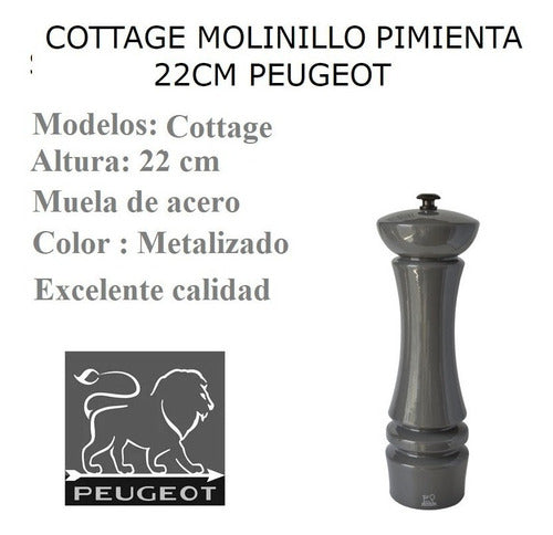 Peugeot Cottage Molinillo Pimienta 22 Cm Diseño Laqueado 1