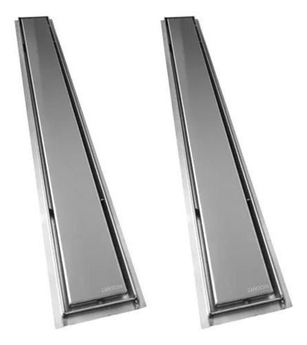 Mozart Set of 2 Stainless Steel Linear Grate 70 X 10 0