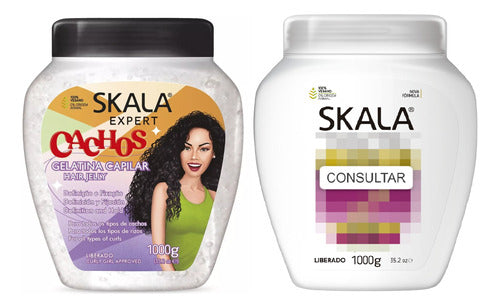 Skala Expert Curls Frizz-Free Gel & Styling Cream Combo 1kg Each 0