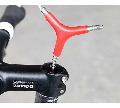 BMX Adjustment Allen Key Set 4-5-6mm Freestyle Bike Hand Red Chrome 1