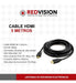 Redvision HDMI Cable 5m V 1.4 Full HD 1080 for PC, TV, Projector 1