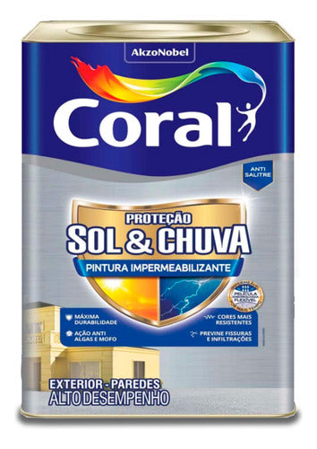 Tinta Impermeabilizante Sol E Chuva Mar Cinzento 16l 0