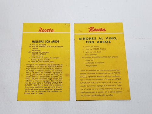 Antiguas Publicidades Royal Y Gallo Arroz 1950 Mag 58247 7