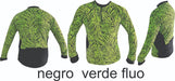 Thermal Long Sleeve Cycling Jersey with Elastane - Printed 3