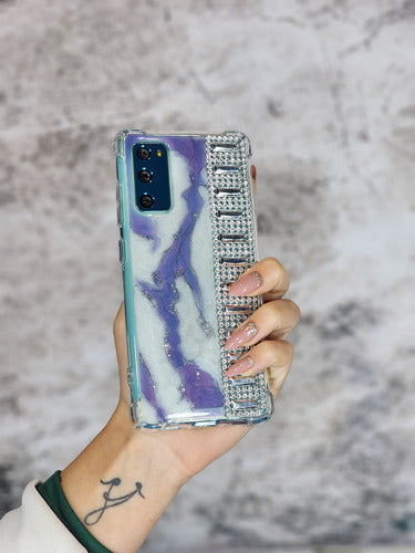Customized Marble Epoxy Strass Shiny Cases for Samsung 11