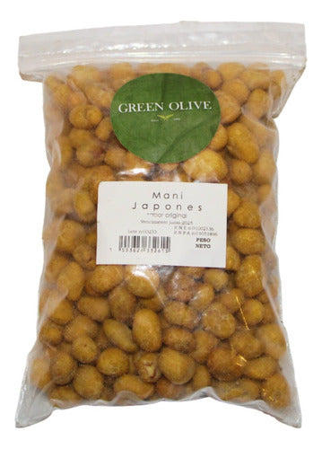 Green Olive Maní Crocante Tipo Japones 800g 0