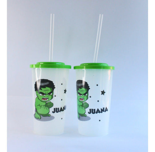 10 Personalized Transparent Souvenir Cups with Name 17