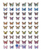 Self-Adhesive Nail Stickers - Butterflies - Nail Art 99