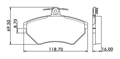 Corven Pastillas Freno Delanteras VW Polo Classic 1.9 SD 1