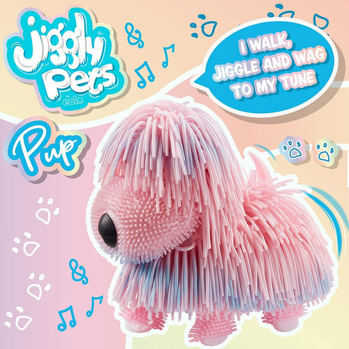 Peludito Shine Perrito Perlado Rosa Musical Wd188p 2