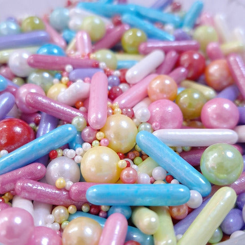 Tutu´s Cakes Mix Perlas Rods Multicolor Comestible Sprinkles 50gr 0